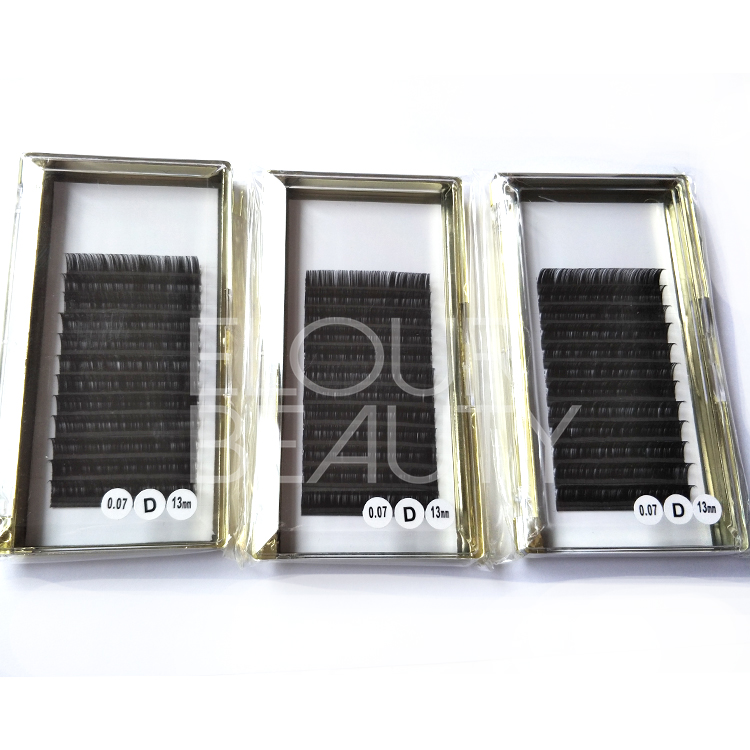 Private label 3D individual eyelash extensions factory ED109